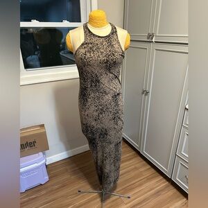 Forever 21 Rebel Moon Tank Maxi Black and Tan Dress Size Medium